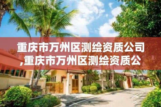 重庆市万州区测绘资质公司,重庆市万州区测绘资质公司地址