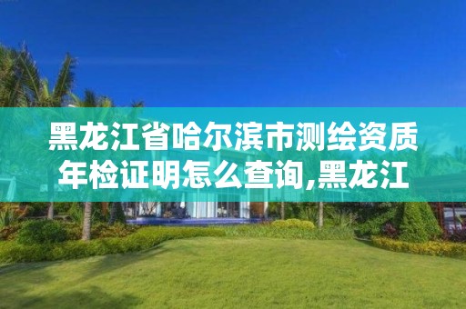 黑龙江省哈尔滨市测绘资质年检证明怎么查询,黑龙江省哈尔滨市测绘局。