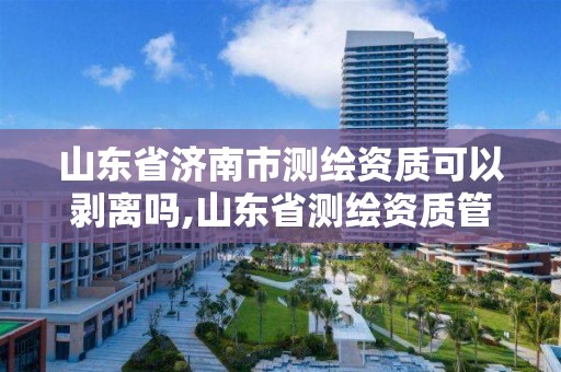 山东省济南市测绘资质可以剥离吗,山东省测绘资质管理规定