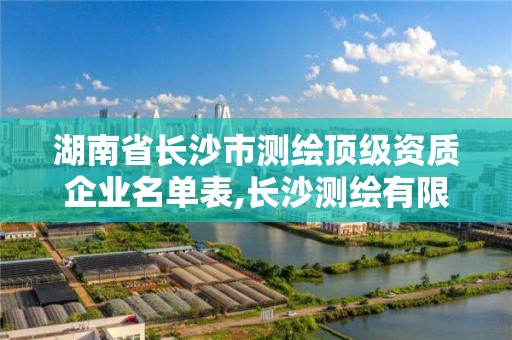 湖南省长沙市测绘顶级资质企业名单表,长沙测绘有限公司是国企吗。