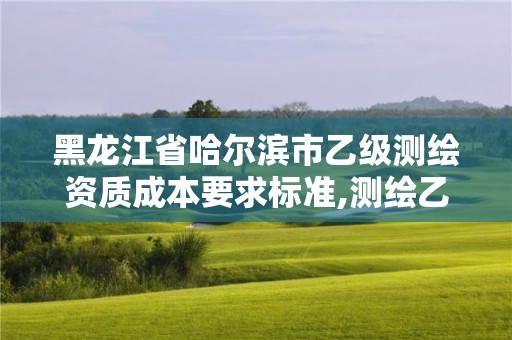 黑龙江省哈尔滨市乙级测绘资质成本要求标准,测绘乙级资质业务范围。