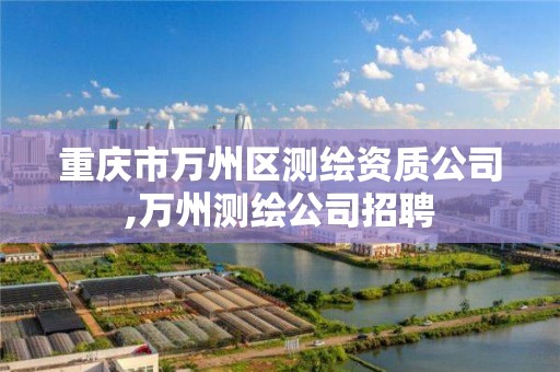 重庆市万州区测绘资质公司,万州测绘公司招聘