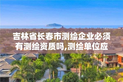 吉林省长春市测绘企业必须有测绘资质吗,测绘单位应具备哪些条件才能取得测绘资质证书