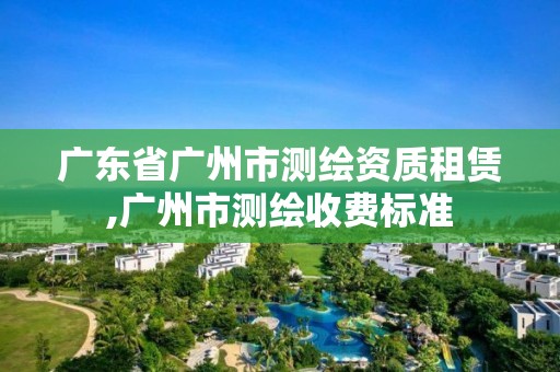 广东省广州市测绘资质租赁,广州市测绘收费标准