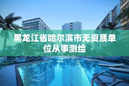 黑龙江省哈尔滨市无资质单位从事测绘