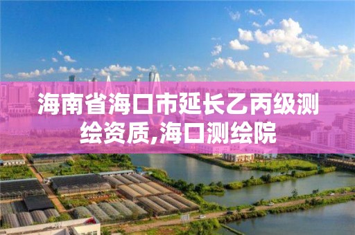 海南省海口市延长乙丙级测绘资质,海口测绘院