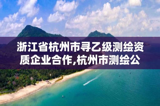 浙江省杭州市寻乙级测绘资质企业合作,杭州市测绘公司。