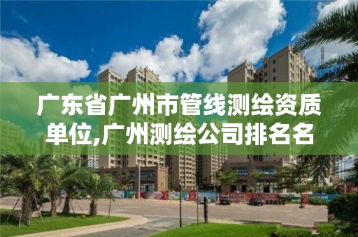 广东省广州市管线测绘资质单位,广州测绘公司排名名单