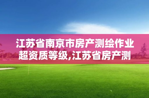 江苏省南京市房产测绘作业超资质等级,江苏省房产测绘技术规程。