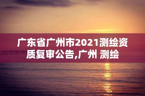 广东省广州市2021测绘资质复审公告,广州 测绘