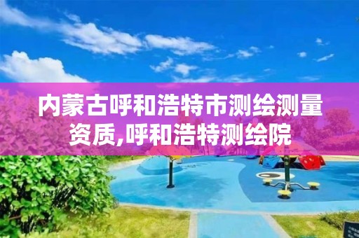 内蒙古呼和浩特市测绘测量资质,呼和浩特测绘院