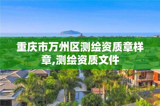 重庆市万州区测绘资质章样章,测绘资质文件