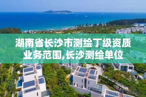 湖南省长沙市测绘丁级资质业务范围,长沙测绘单位