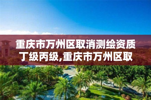 重庆市万州区取消测绘资质丁级丙级,重庆市万州区取消测绘资质丁级丙级资质了吗