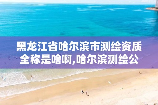 黑龙江省哈尔滨市测绘资质全称是啥啊,哈尔滨测绘公司电话