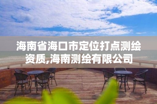 海南省海口市定位打点测绘资质,海南测绘有限公司