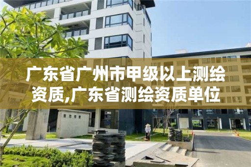 广东省广州市甲级以上测绘资质,广东省测绘资质单位名单