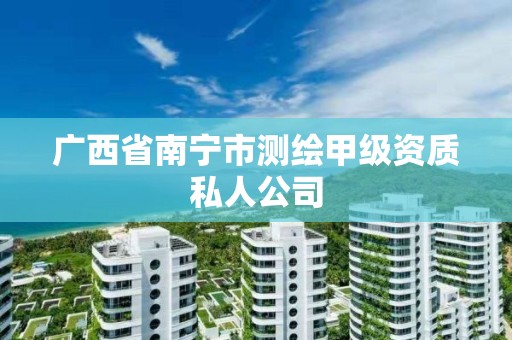 广西省南宁市测绘甲级资质私人公司