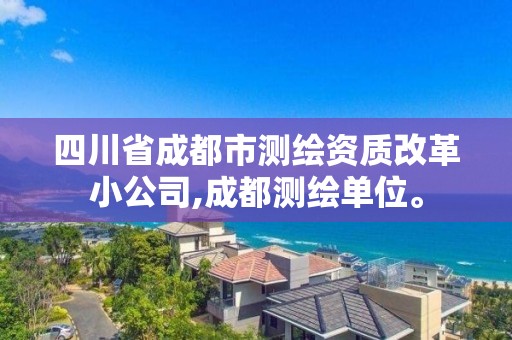 四川省成都市测绘资质改革小公司,成都测绘单位。