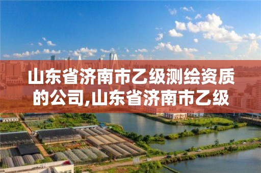 山东省济南市乙级测绘资质的公司,山东省济南市乙级测绘资质的公司有几家