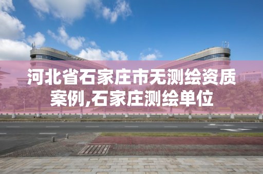 河北省石家庄市无测绘资质案例,石家庄测绘单位