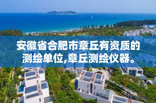 安徽省合肥市章丘有资质的测绘单位,章丘测绘仪器。