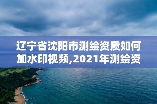 辽宁省沈阳市测绘资质如何加水印视频,2021年测绘资质申报条件