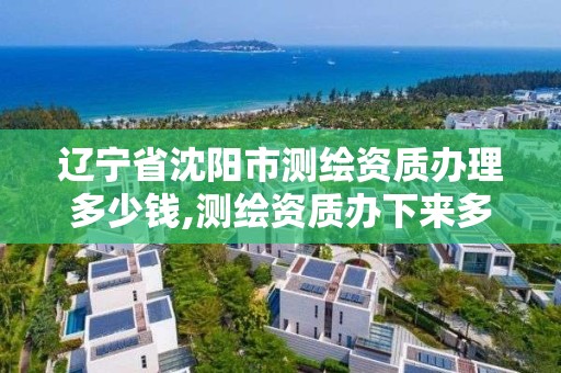 辽宁省沈阳市测绘资质办理多少钱,测绘资质办下来多少钱