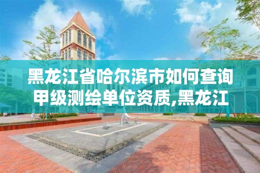 黑龙江省哈尔滨市如何查询甲级测绘单位资质,黑龙江甲级测绘公司