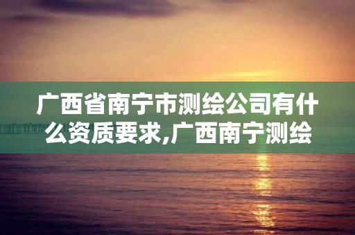 广西省南宁市测绘公司有什么资质要求,广西南宁测绘公司排名。