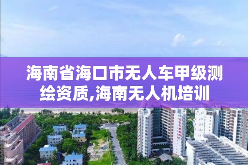 海南省海口市无人车甲级测绘资质,海南无人机培训