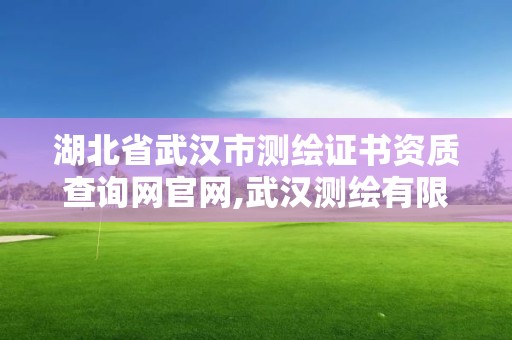 湖北省武汉市测绘证书资质查询网官网,武汉测绘有限公司。