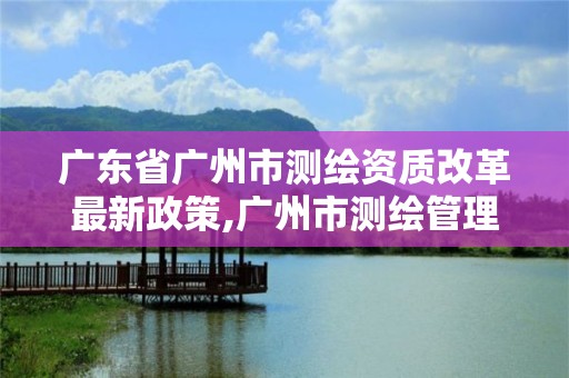 广东省广州市测绘资质改革最新政策,广州市测绘管理办法。