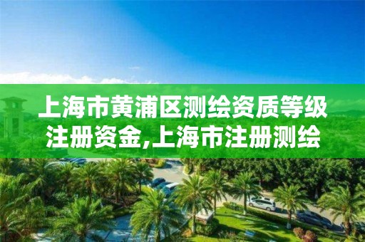 上海市黄浦区测绘资质等级注册资金,上海市注册测绘师。