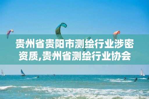 贵州省贵阳市测绘行业涉密资质,贵州省测绘行业协会