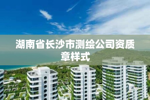 湖南省长沙市测绘公司资质章样式