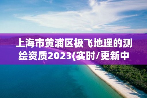 上海市黄浦区极飞地理的测绘资质2023(实时/更新中)