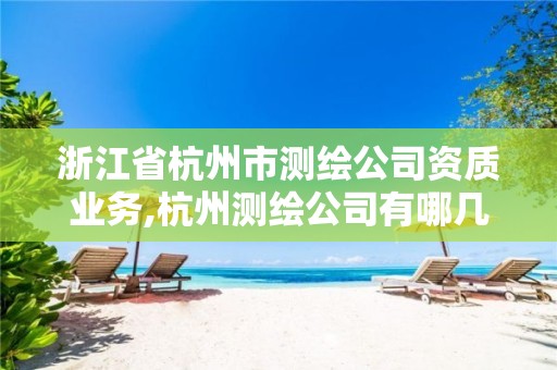 浙江省杭州市测绘公司资质业务,杭州测绘公司有哪几家