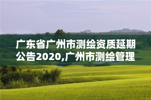 广东省广州市测绘资质延期公告2020,广州市测绘管理办法