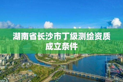 湖南省长沙市丁级测绘资质成立条件