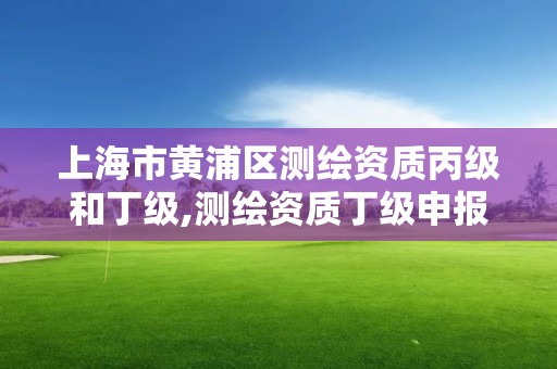 上海市黄浦区测绘资质丙级和丁级,测绘资质丁级申报条件