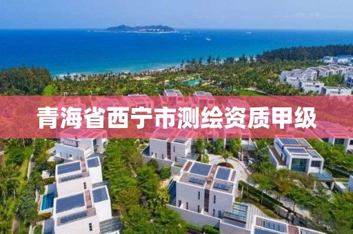 青海省西宁市测绘资质甲级