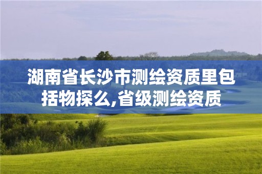 湖南省长沙市测绘资质里包括物探么,省级测绘资质