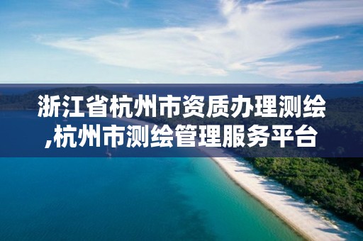 浙江省杭州市资质办理测绘,杭州市测绘管理服务平台