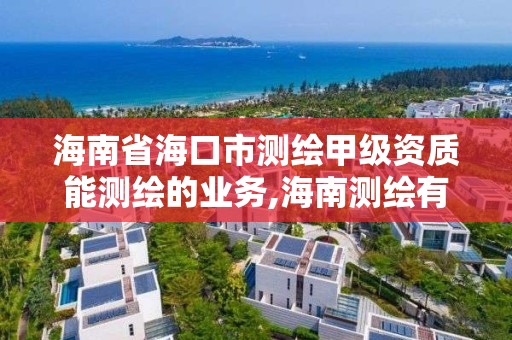 海南省海口市测绘甲级资质能测绘的业务,海南测绘有限公司