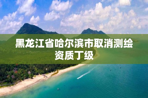 黑龙江省哈尔滨市取消测绘资质丁级