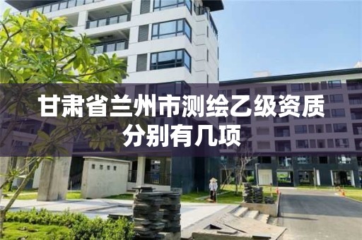 甘肃省兰州市测绘乙级资质分别有几项