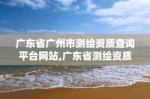 广东省广州市测绘资质查询平台网站,广东省测绘资质管理系统