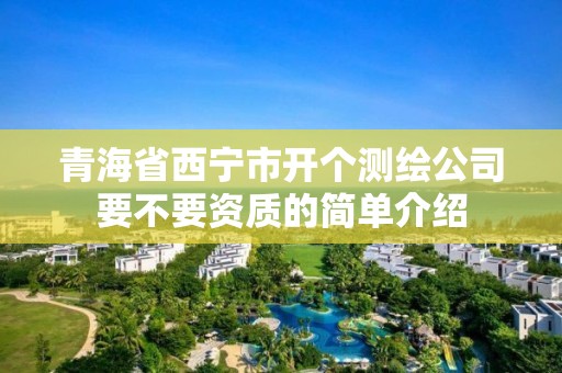 青海省西宁市开个测绘公司要不要资质的简单介绍