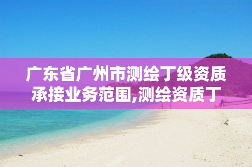 广东省广州市测绘丁级资质承接业务范围,测绘资质丁级是什么意思。